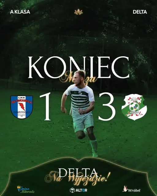 Delta Miłoradz z pierwszym zwycięstwem w sezonie – 3:1 z Błyskawicą Postolin
