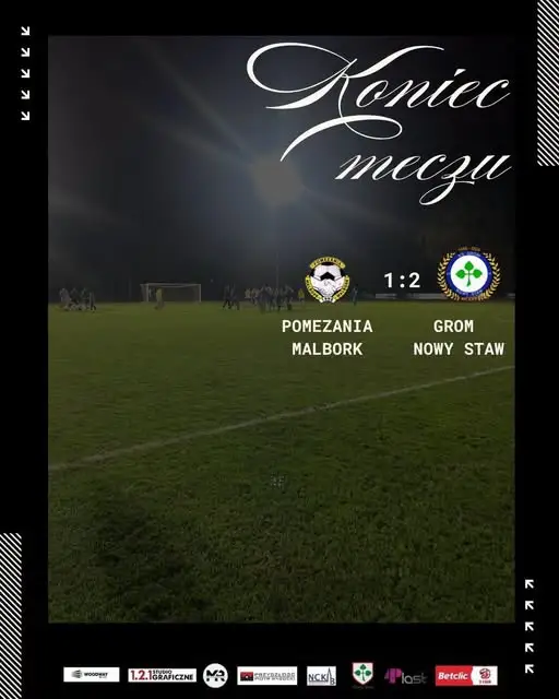 Grom Nowy Staw wygrywa po dogrywce z Pomezanią Malbork 2:1