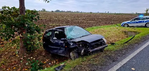 Wypadek na DK 55 w Chlebówce – jedna osoba ranna, działania służb