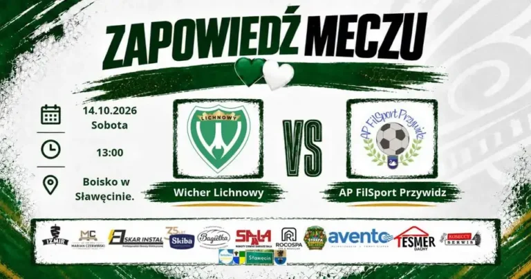 Wicher Lichnowy podejmuje AP FilSport Przywidz w 10. kolejce A Klasy