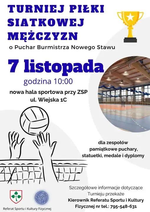 Nowy Staw: siatkarski turniej o Puchar Burmistrza już 7 listopada